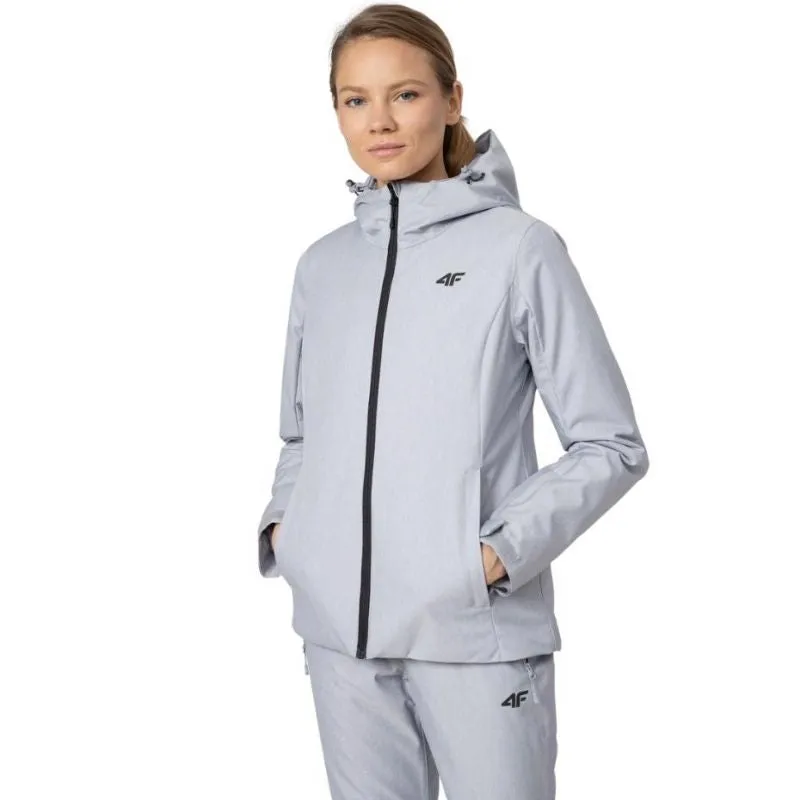 4F Womens Ski Jacket - Cool Light Gray Melange