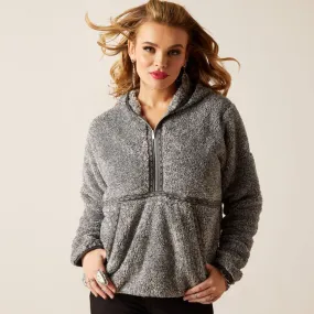 Ariat Women's Salt and Pepper Lurex Berber 1/2 Zip Hoodie