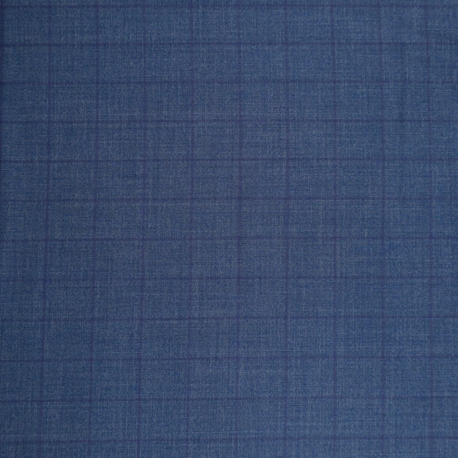 Blue and Navy Windowpane Diamond Super 130's Doppio Ritorto Ariston Fabric