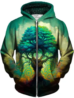 Capricious Garden Unisex Zip-Up Hoodie