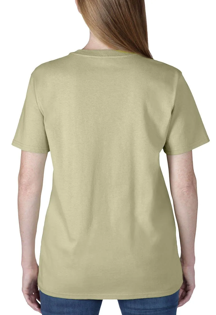 Carhartt&#x20;Work&#x20;T-shirt&#x20;Pocket&#x20;Women&#x20;103067&#x20;-&#x20;Dried&#x20;Clay