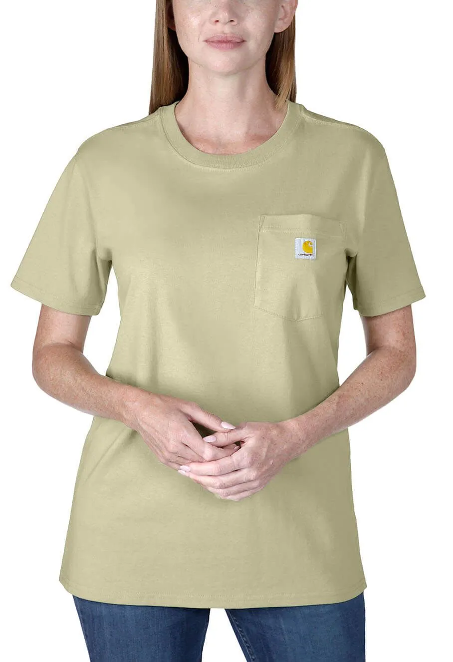 Carhartt&#x20;Work&#x20;T-shirt&#x20;Pocket&#x20;Women&#x20;103067&#x20;-&#x20;Dried&#x20;Clay