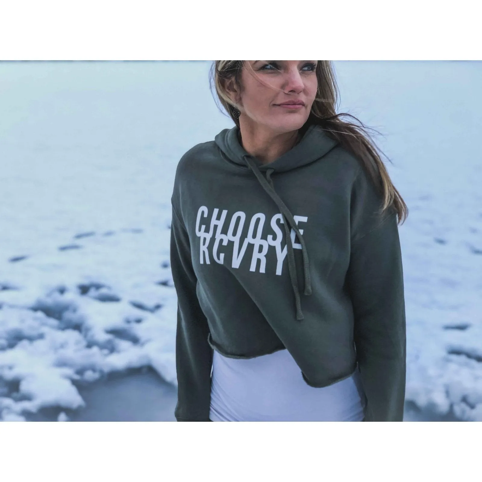 Choose RCVRY Crop Hoodie