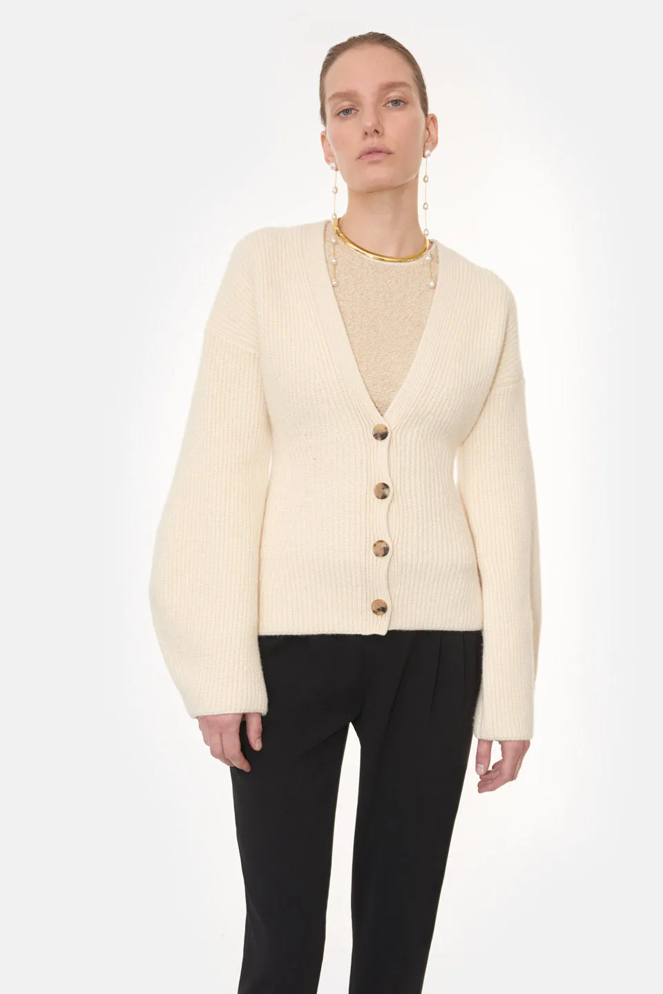 Dione Cardigan - Creme