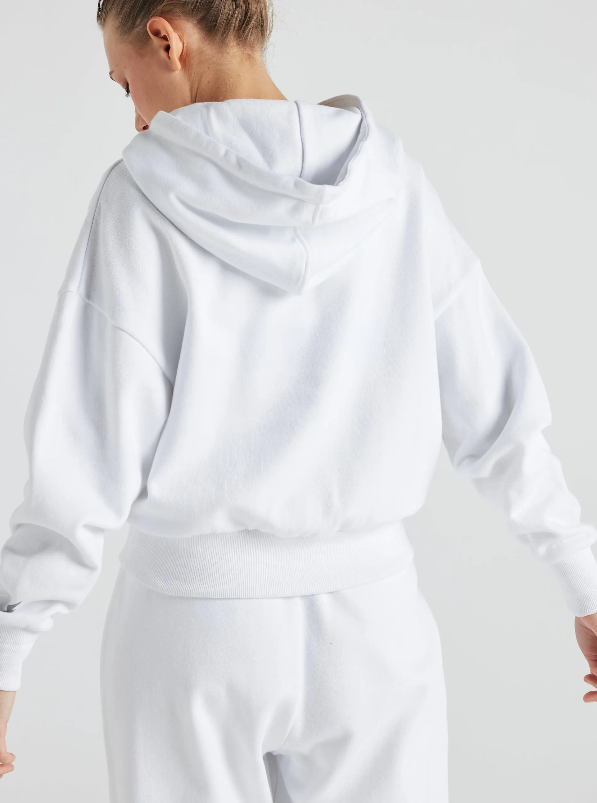 Electric Fleece Hoodie - White