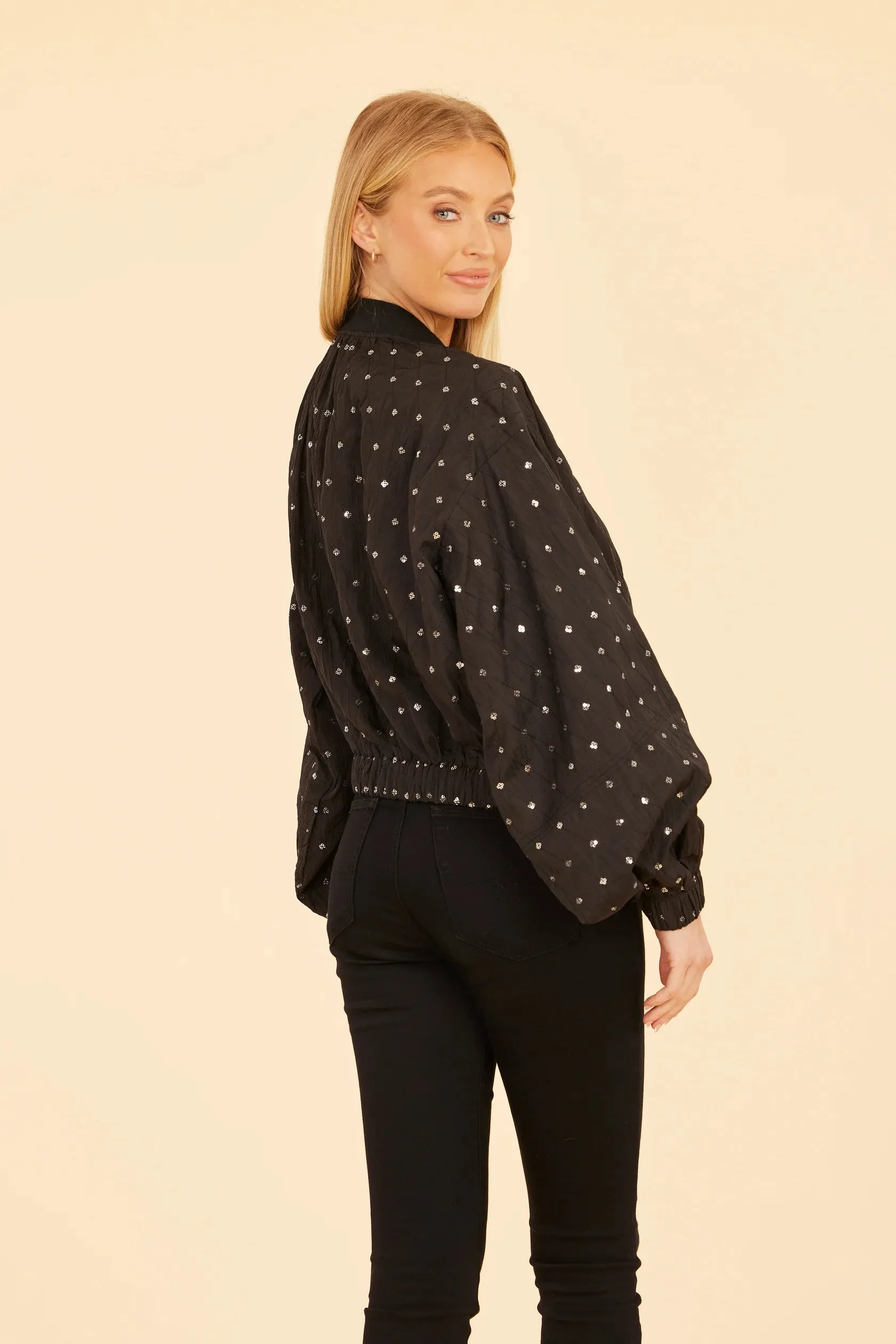 Embellished Bomber Jacket