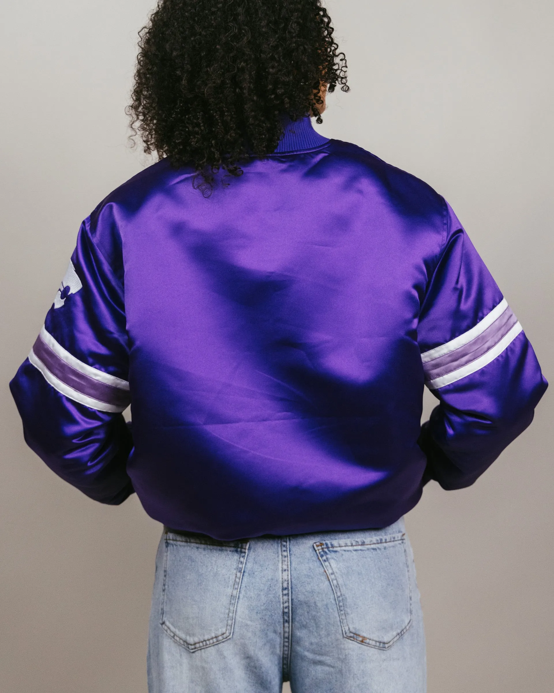 Kansas State Wildcats Purple Bomber Jacket