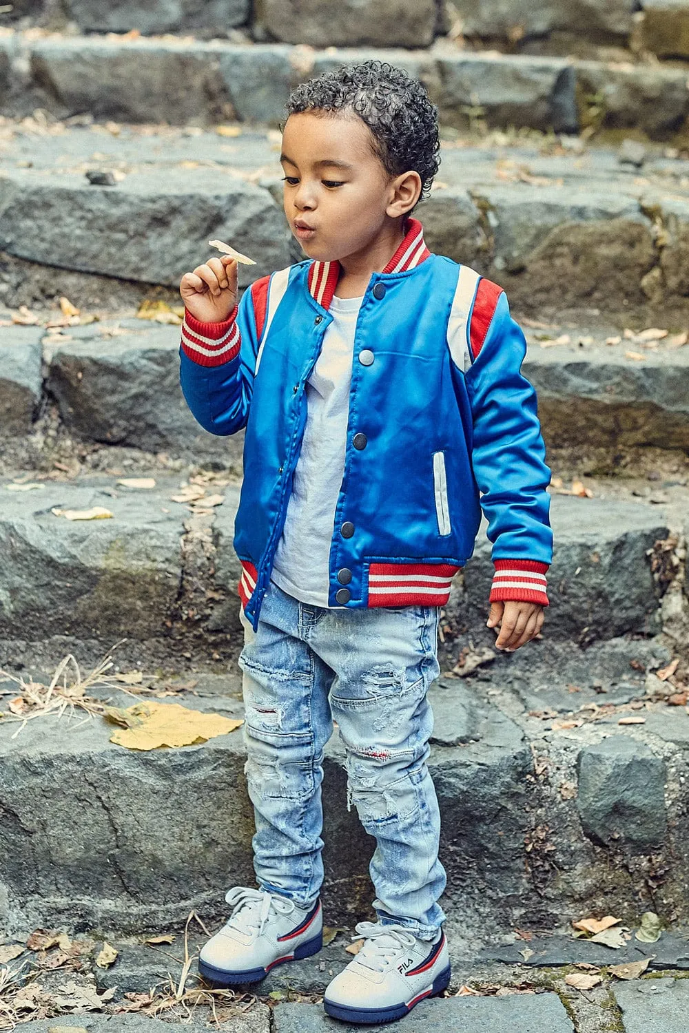 Kids Geneva Satin Varsity Jacket Sample - Size 6 (Anniversary Auction)