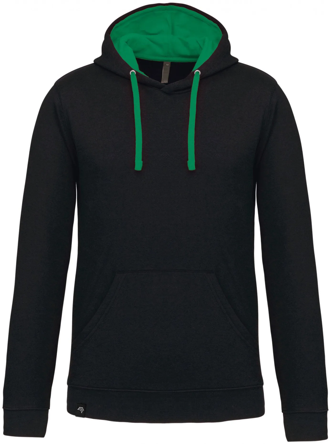 KRB K446 ― Bi-Color Hoodie Sweatshirt - Schwarz / Grün