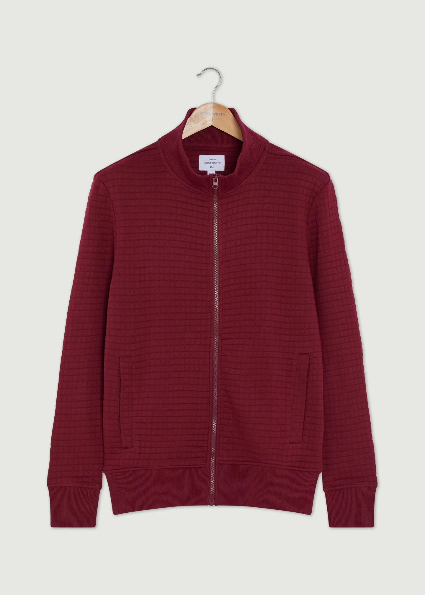 Manor Zip Up - Burgundy