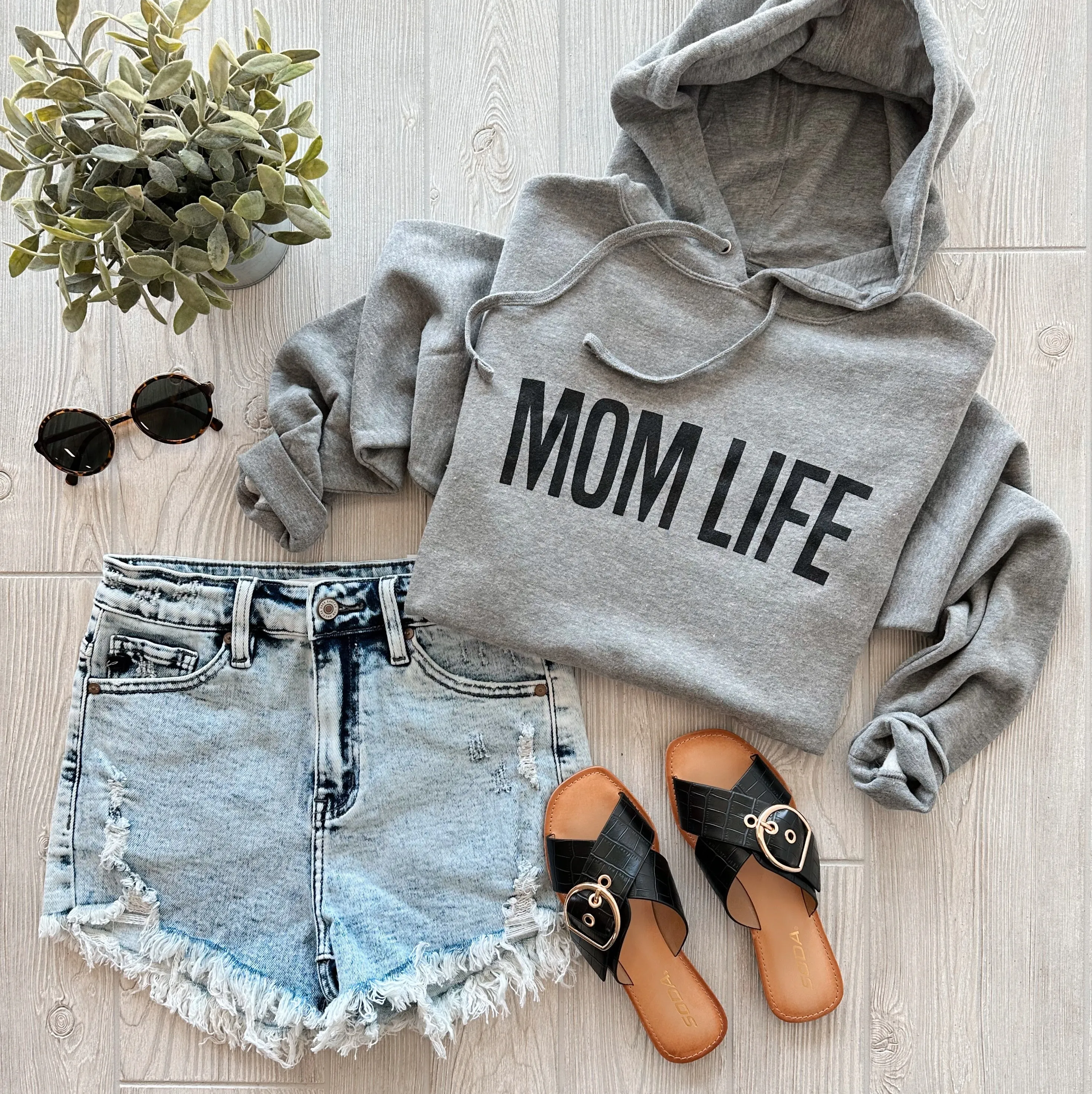 MOM LIFE • Graphite Hoodie