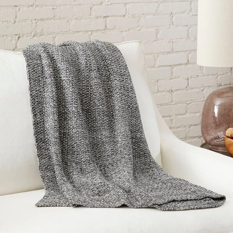 Mordenla 100% Cotton Handmade Knitted Throw