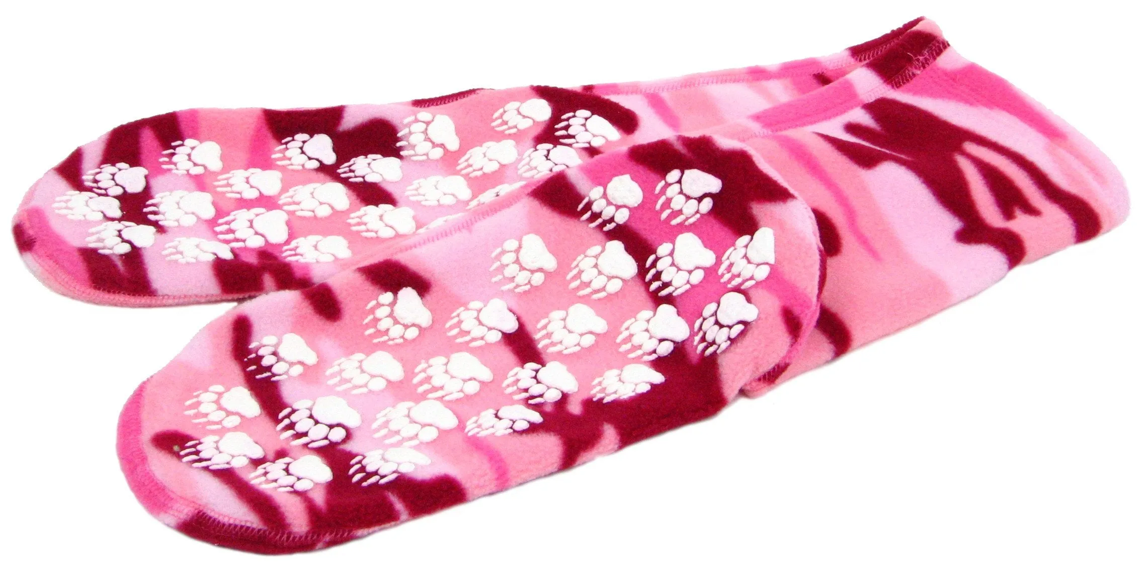 Polar Feet Fleece Socks - Pink Camo