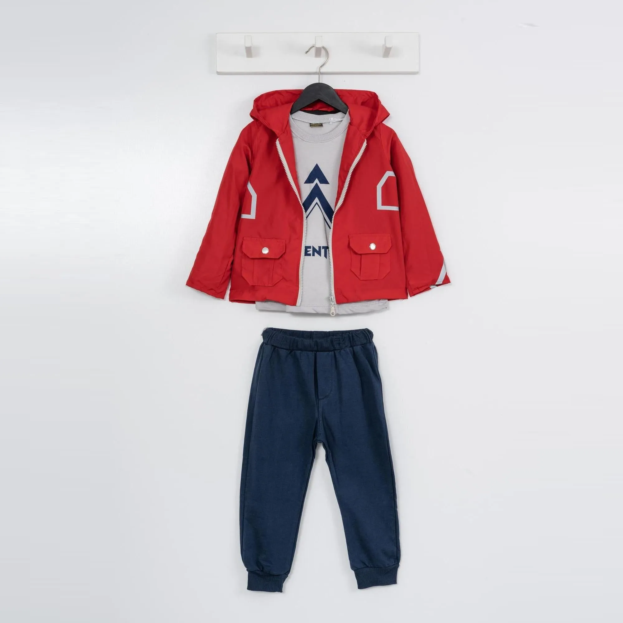 Red Jacket Boys Casual Set