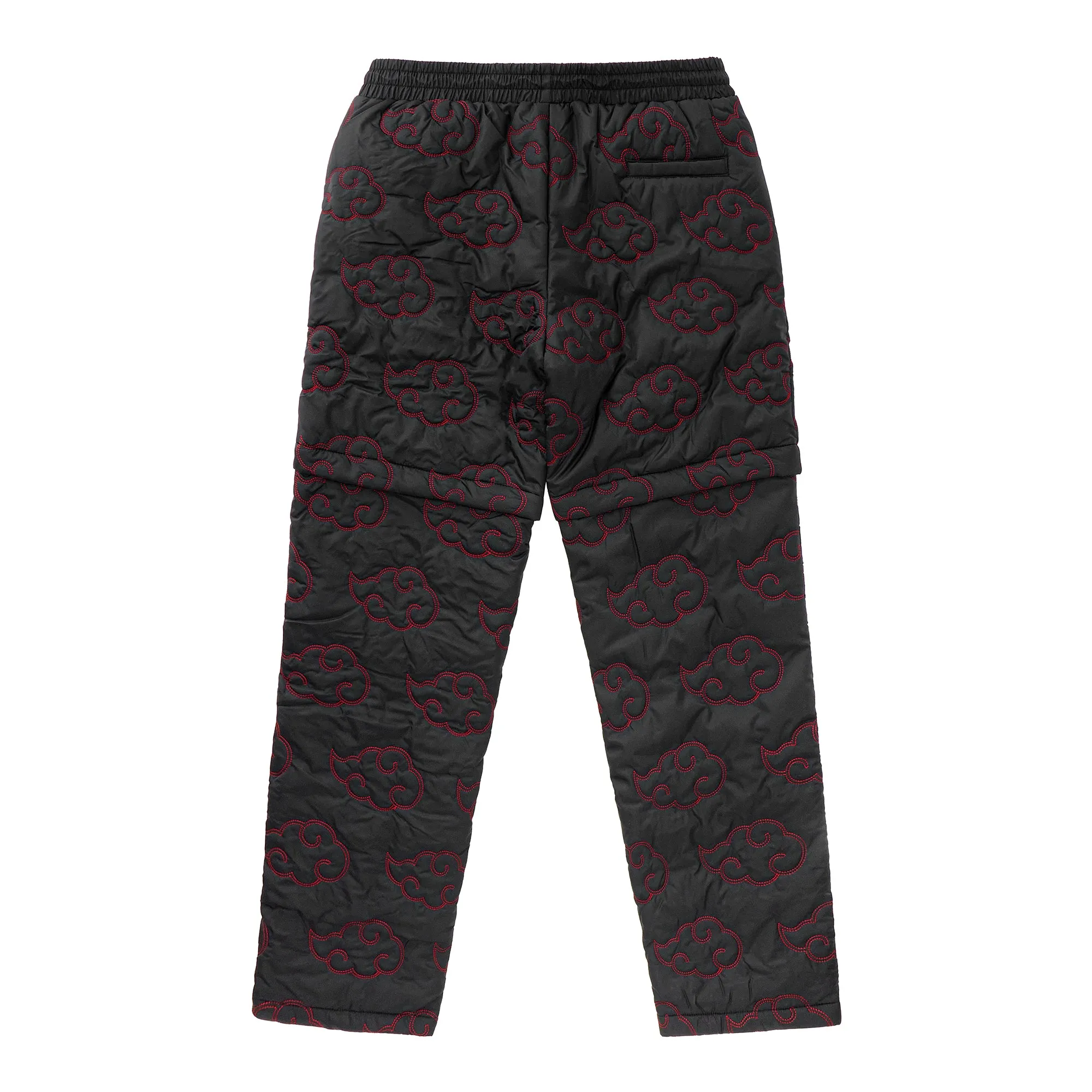 SHIPPUDEN AKATSUKI QUILTED HYBRID PANTS (BLACK)