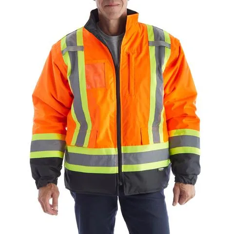 Terra Hi-Vis 7-in-1 Orange Winter Work Jacket System - Model 116501