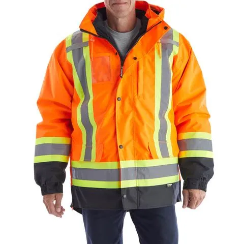 Terra Hi-Vis 7-in-1 Orange Winter Work Jacket System - Model 116501