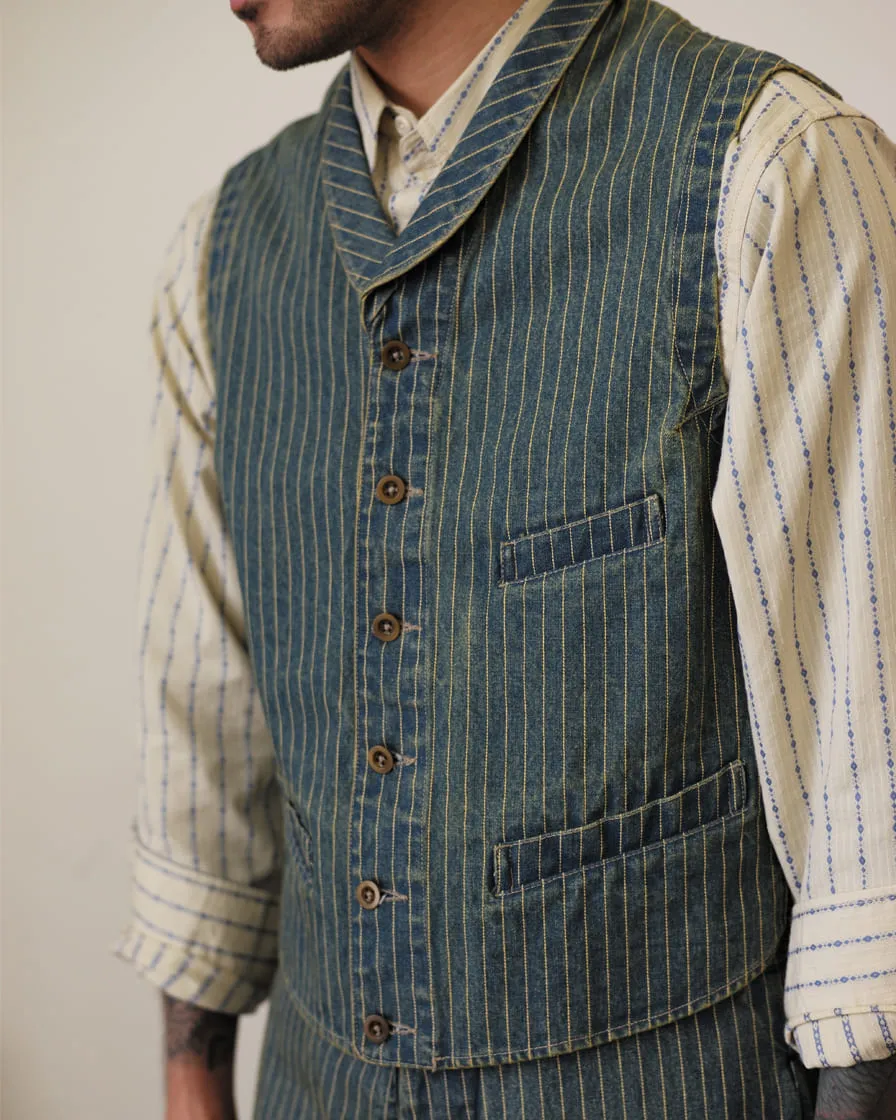 Washed Wabash Denim Vest